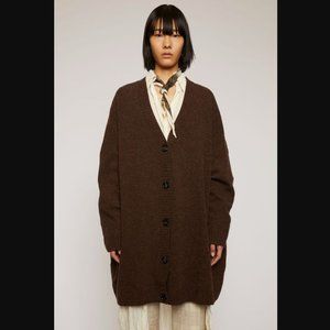 ACNE STUDIOS Brown Oversized Wool Cardigan